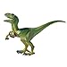 FLORMOON Dinosauri Giocattoli - Realistico Velociraptor Dinosaur- Figure di Dinosauri in plastica - Decorazioni per Torte di Compleanno, Articoli per Feste per Bambini(Verde)