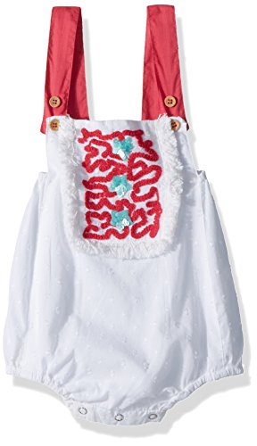 Masala Baby Baby Girls Beach One Piece White, 12-18M