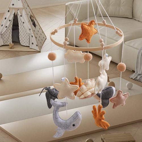 Mobile de lit bébé en feutre, cadeau de naissance idéal