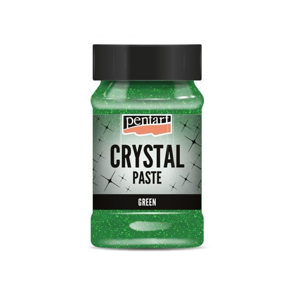 Pentart Pasta de cristal verde 100 ml, tamaño único