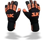 Corte: Negativo Guantes de Portero Helios, Latex Aleman, Unisex Adulto y Niño (Talla 9)