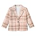 Qnxretky Junior Blazer for Girls Size 8T Girls Blazer Trendy Jacket Fashion Blazers Formal Suit Graduation Blazers Chic Coat School Uniform Suit Lapel Collar Clothes Wedding for Big Girl