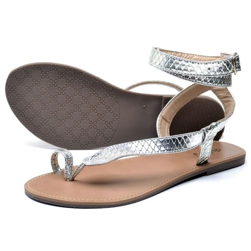 Rasteira Feminina DUBUY 2033FG Tamanho:37;cor:Prata;gênero:Feminino