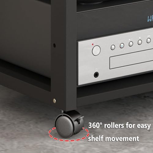 Meuble pour composants audio support stéréo et étagère de CD hifi - 5