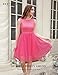 BeryLove Homecoming Dresses for Teens Sequin Dress Sleeveless Cocktail Dresses Tulle Dress Mini Prom Party Formal Dress S002 Hot Pink XS