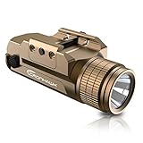 CRONHAWK Rechargeable Rail Mounted Pistol Light 700 Lumen Compact Weapon Flashlight Tactical Compact...