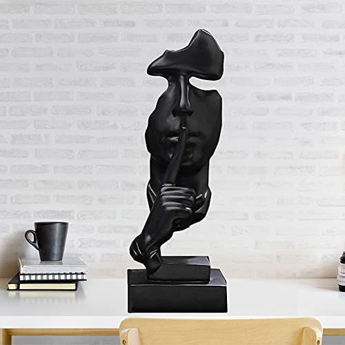 Lacgo Silence is Gold Thinker Statua fatta a mano