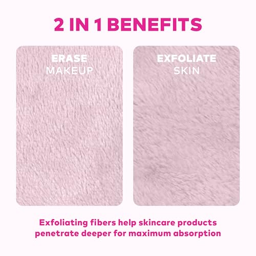 Image of The Original MakeUp Eraser 7-Day Set, Erase All Makeup with Just Water, Including Waterproof Mascara, Eyeliner, Foundation, Lipstick, Sunscreen, and More! Ballet Core, 7ct.