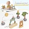 Baby Activity Center, Baby Jumpers and Bouncers with 5 Toys, Lights & Music, Adjustable Heights, 3-Stage Activity Center & Play Table, 360° Rotary Interactive Play Center for Baby Ages 6m+ (White) #4