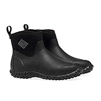 Muck Boots Mens Muck Bootster II Ankle Rubber Textile Black Black Boots 8 UK