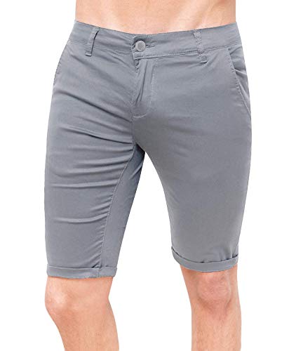 Jeans pantacourt homme cargo denim bleu Evoga en taille 42 à 54
