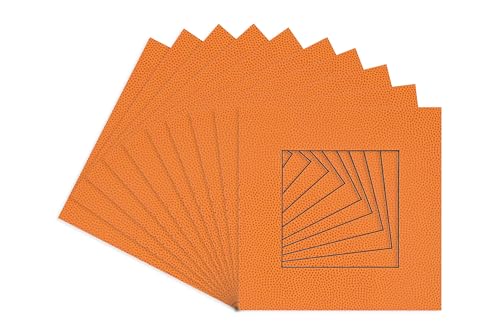 16x16 Mat for 12x12 Photo - Precut Basketball Texture Picture Matboard for Frames Measuring 16 x 16 Inches - Bevel Cut Matte to Display Art Measuring 12 x 12 Inches - Acid Free ONE MAT