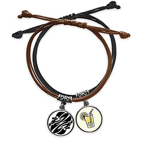 Bracelet Constellation Gemini en corde et cuir pour homme et femme