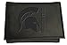 Team Sports America NCAA Michigan State Spartans Black Wallet | Tri-Fold | Officially Licensed Stamped Logo | Made of Leather | Money and Card Organizer | Gift Box Included