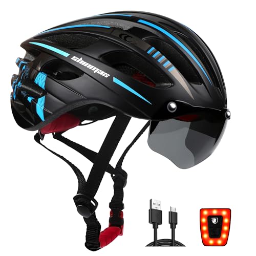 Shinmax Bike Helmet - USB Rechargeable Light & Detachable