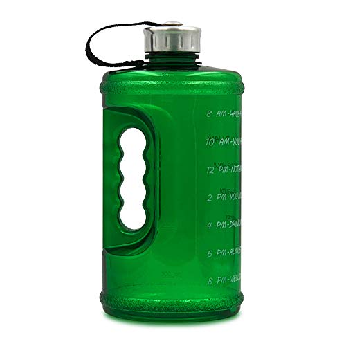 KKmoon Garrafa de água de motivação de 2.2L com marcador de tempo Acampamento ao ar livre, caminhada