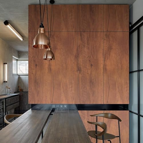 Image of CREON Wood Peel and Stick Wallpaper Thick Decorative Self Adhesive Contact Paper Countertops Waterproof Wood for Cabinets Table Furniture Kitchen Cabinet ETC (Texture 01, 16X150 in)