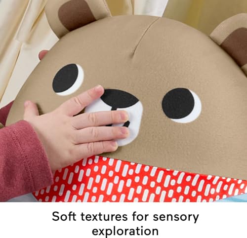 Fisher-Price Baby Toy Friendship Forest Bat & Wobble Inflatable Bear Roly-Poly Activity For Gross Motor Play Infants Ages 6+ Months, JLB83 - 5