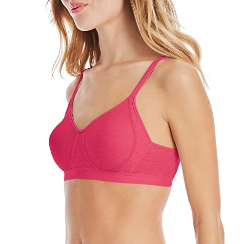 Image of Hanes Women's X-Temp Wireless Bra, Cooling Mesh T-Shirt Bra, ComfortFlex Fit Wirefree Bra