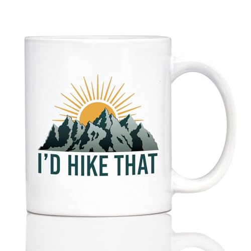 Taza de cerámica blanca Bevvee 11oz para hiking miniatura 1