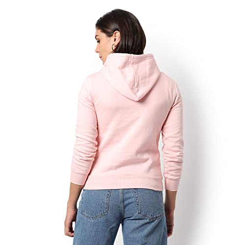Image of Campus Sutra Women cotton Premium Zipper Hoodie-Grey