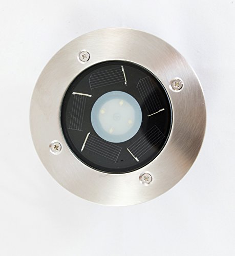 Forcetek 4-Pack Solar Power Outdoor Stainless Steel 4 Led Step/Deck Light #TOP4