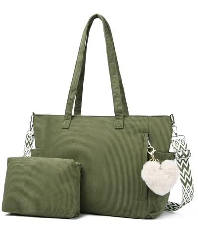 Imagen de Makukke Bolsos de Cuerda Mujer Bolsa de Hombro Grandes Bolsos para el Hombro de Mano para Trabajo de la Oficina de Viajes Escuela