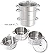 Toolsempire Fruit Steam Juicer Stainless Steel Steamer, Vegetables Steamer Pot 11 Quart Multi-pots Kitchen Cookware Steam Juicer for Juice, Jelly, Jams, Pasta