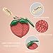 fruit coin purse keychain Strawberry lemon cherry orange peach Pear red appleCoin Purse Cute Handmade Mini Coin