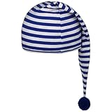 Lipodo Bonnet de Couchage Bleu-Blanc (56 cm) - Pour Hommes et Femmes - en Coton - Chapeau ...