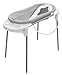 Rotho Babydesign Ensemble de bain avec grande baignoire et support fonctionnel, Idéal pour 2 enfants, 0-12 mois, Gris pierre/blanc, Top Xtra Baign, 21041 0293 01