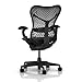 Mirra Chair by Herman Miller: Fully Featured w/Forward Tilt - Adjustable Arms - FlexFront Seat - Tilt Limiter - Lumbar Support - Hard Floor Casters - Graphite Frame/Graphite Seat
