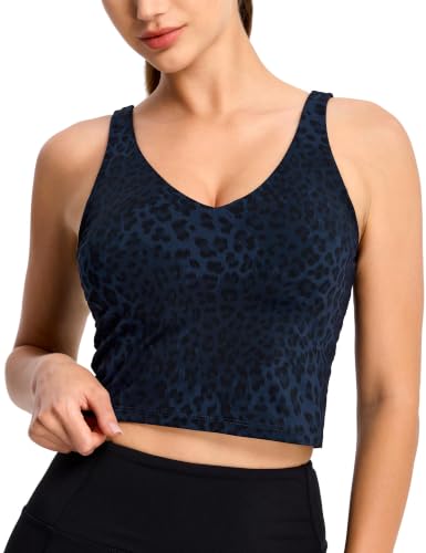 Image of THE GYM PEOPLE Womens' Sports Bra Longline Wirefree Padded with Medium Support