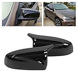 ACOGEDO 2pcs Car Door Rearview Mirror Cover Trim Replacement for E70 X5 2007‑2013Glossy X5 2007‑2013 E71 Cov Rearview Mirror CapABS CoverSide CoverDoor Cover (Glossy Black) - Image 3