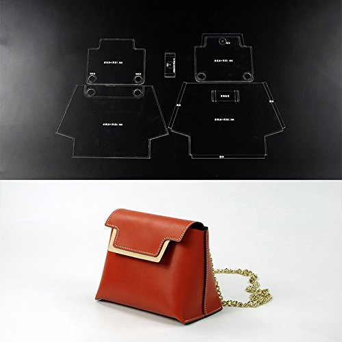 Modèle pour sac de carte en cuir acrylique résolvant les coupes ratées