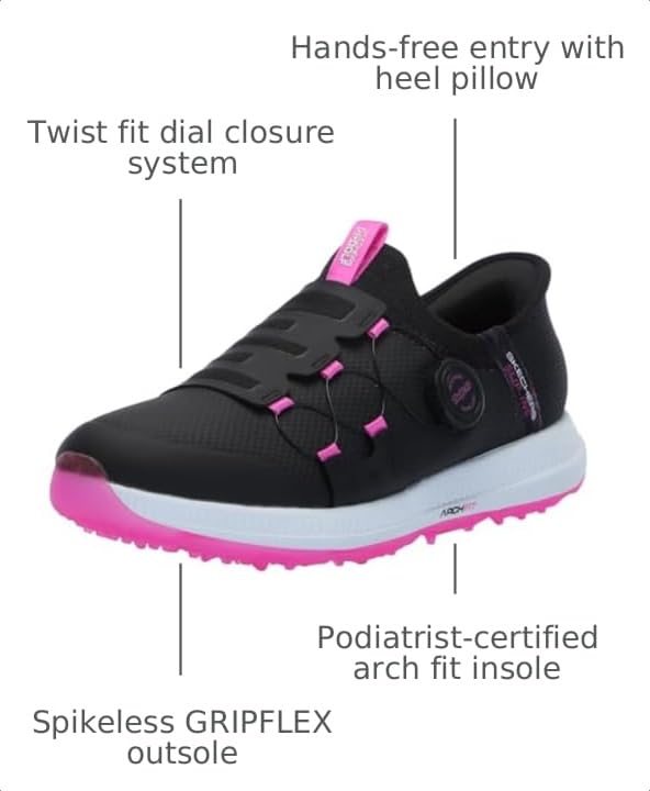 Image of Skechers Women's Go Golf Elite 5 Arch Fit Waterproof Slip in Golf Shoe