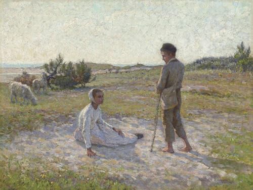 Art Mural Sur Les Dunes Étaples Henri Le Sidaner Peinture Poster Modern Canvas