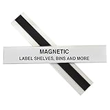 C-Line HOL-DEX Magnetic Shelf/Bin Label Holders, 1 x 6 Inches, 10 per Box (87227)