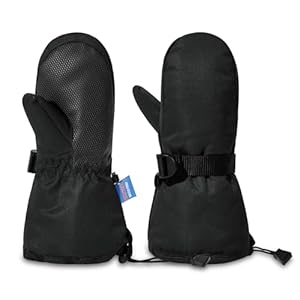 Century Star Kinder Schwarz Ski Fäustlinge