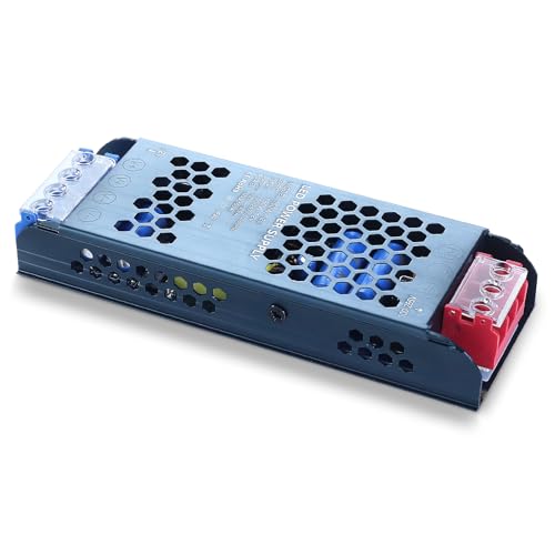 12V 150W LED Power Supply Ultra Slim LED Driver 110V AC to 12V DC 12.5A 150 Watt Quiet Low Volt Converter LEDs Transformer Constant Voltage for LEDs Strip Lights, Indoor