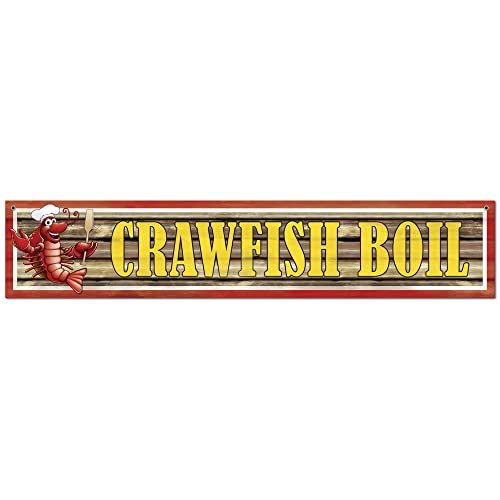 Crawfish Boil Banner Party Accessory (1 count) (1/Pkg)