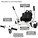 TGHY Hoverboard Seat Attachment Go Kart Conversion Kit Transforming Self Balancing Scooter into Go-Kart Adjustable Length Compatible for 6.5'' 8'' 10'' Fits for Kids and Adults,White