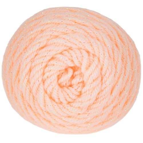Image of Hobby Lobby Metallic I Love This Yarn, 758 Blush Sparkle, Set of 2 | 4 Medium Weight, Acrylic & Metallic Polyester, 252 Yards Per Skein