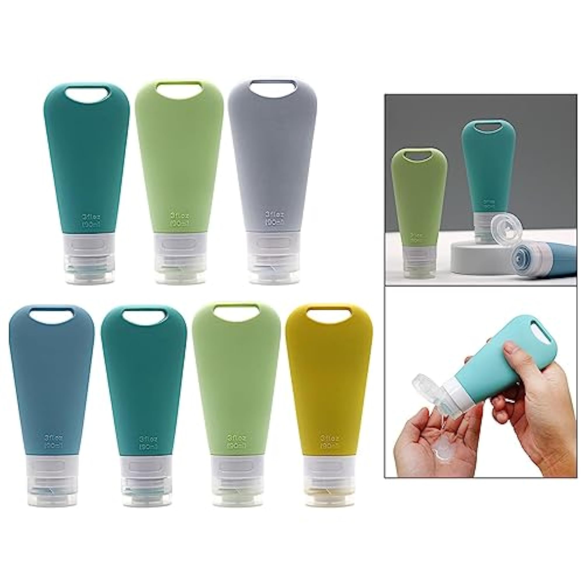 Silicone Travel Bottles Set 90ml