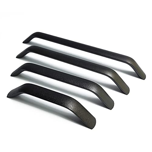 Qrity Pack of 20 Black Kitchen Cupboard Handles, 192 mm Hole Centers Bow Pulls, Modern Furniture Drawer Pull Handle