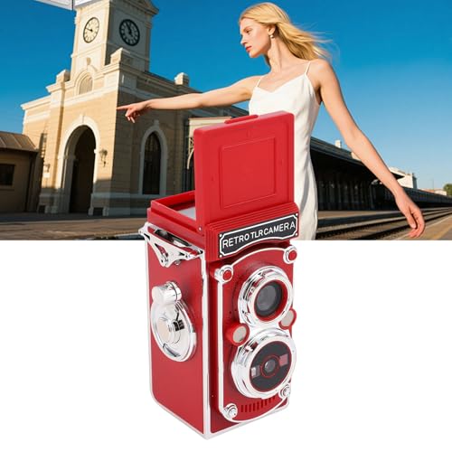 Cámara Digital Vintage Dpofirs 64MP Retro TLR Roja miniatura 6