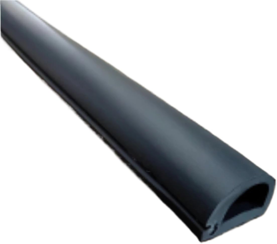 Cord Cover Floor 1Pc 2M Self-Adhesive Openable Floor Wire Covers Protectors Wiring Duct Troughs Cable Cord Concealers(Black)
