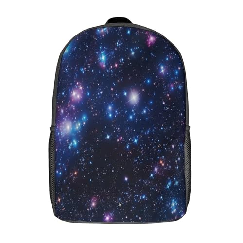 Grand sac à dos scolaire galaxie 17 pouces avec fermeture éclair solide pour ranger les cahiers