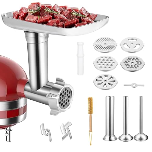 HBLEDOT Stainless Steel Meat Grinder Attachment