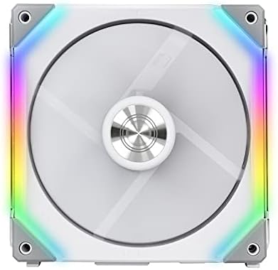 Lian Li UNI Fan SL140 RGB x2 140mm Revolutionized Daisy-Chain ARGB Fan - White